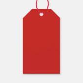 メリークリスマス.スクリプト赤と白休日 ギフトタグ (裏面)