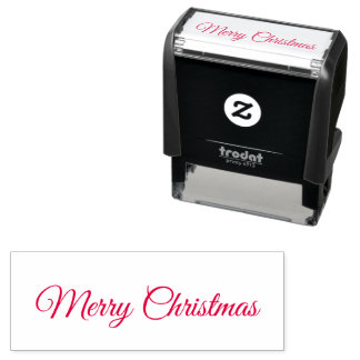 メリークリスマス スクリプト セルフインキングスタンプ