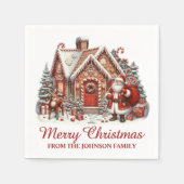 メリークリスマス スタンダードカクテルナプキン (正面)