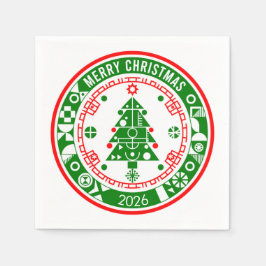 メリークリスマス スタンダードカクテルナプキン