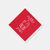 メリークリスマス スタンダードカクテルナプキン (角)