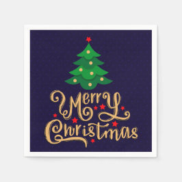 メリークリスマス スタンダードカクテルナプキン