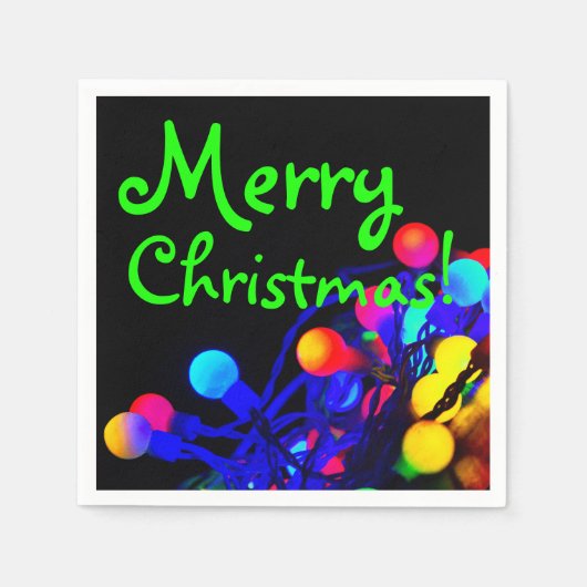 メリークリスマス スタンダードカクテルナプキン (正面)