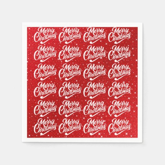 メリークリスマス スタンダードカクテルナプキン (正面)
