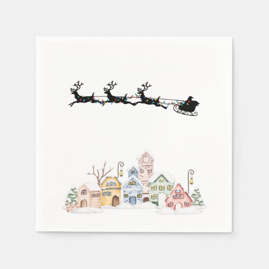 メリークリスマス スタンダードカクテルナプキン (正面)