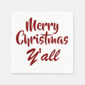 メリークリスマス スタンダードカクテルナプキン (正面)