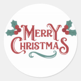 メリークリスマス ステッカーセット ラウンドシール