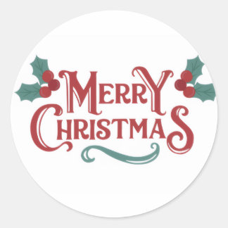 メリークリスマス ステッカーセット ラウンドシール