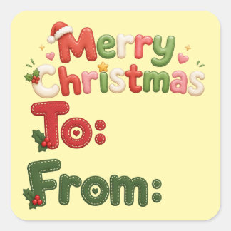 メリークリスマス ステッカー
