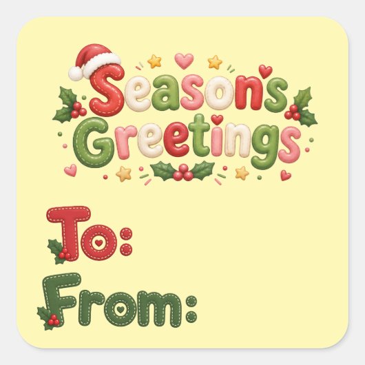 メリークリスマス ステッカー (正面)