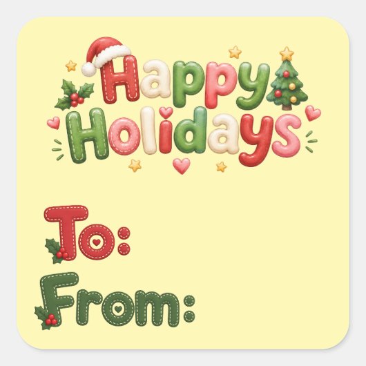 メリークリスマス ステッカー (正面)