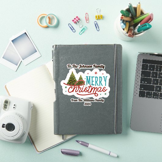 メリークリスマス ステッカー シール (iPadカバー)