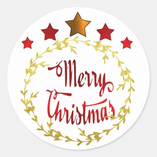 メリークリスマス ステッカー ラベル (正面)