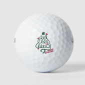 メリークリスマス ステートスコープ 看護助手 医療従事者 ゴルフボール (正面)