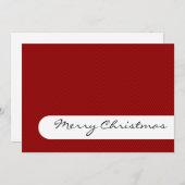 メリークリスマス – ストライプ – グリーティングカード シーズンカード (正面/裏面)