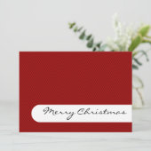 メリークリスマス – ストライプ – グリーティングカード シーズンカード (スタンド正面)