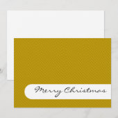 メリークリスマス – ストライプ – グリーティングカード シーズンカード (正面/裏面)
