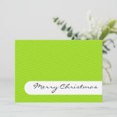 メリークリスマス – ストライプ – グリーティングカード シーズンカード (スタンド正面)