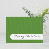メリークリスマス – ストライプ – グリーティングカード シーズンカード (スタンド正面)