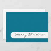 メリークリスマス – ストライプ – グリーティングカード シーズンカード (正面/裏面)