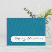 メリークリスマス – ストライプ – グリーティングカード シーズンカード (スタンド正面)