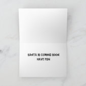 **メリークリスマス** ストuffed christmasドッグより シーズンカード (内部)