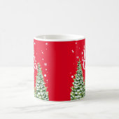 メリークリスマス スノーツリー クリスマスマグ コーヒーマグカップ (中央)
