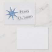 メリークリスマス – スノーフレーク – 名刺 (正面/裏面)