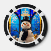 メリークリスマス スノーマン ポーカーチップ (裏面)