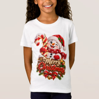 メリークリスマス・スノーマン Tシャツ