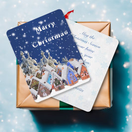 メリークリスマス スノーヴィレッジ オーダーメイドグリーティングカード シーズンカード