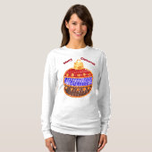 メリークリスマス - スパンコール輝くオーナメント Tシャツ (正面フル)