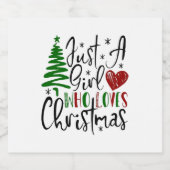 メリークリスマス スパークリングワインラベル (シングルラベル)