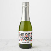 メリークリスマス スパークリングワインラベル (正面)