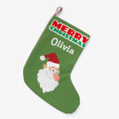 メリークリスマス スモールクリスマスストッキング (正面 (吊り時))