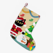 メリークリスマス スモールクリスマスストッキング (正面 (吊り時))