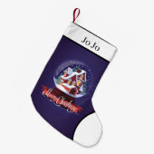 メリークリスマス スモールクリスマスストッキング (正面 (吊り時))