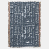 メリークリスマス スローブランケット (正面縦)