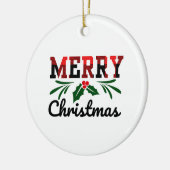 メリークリスマス セラミックオーナメント (左)