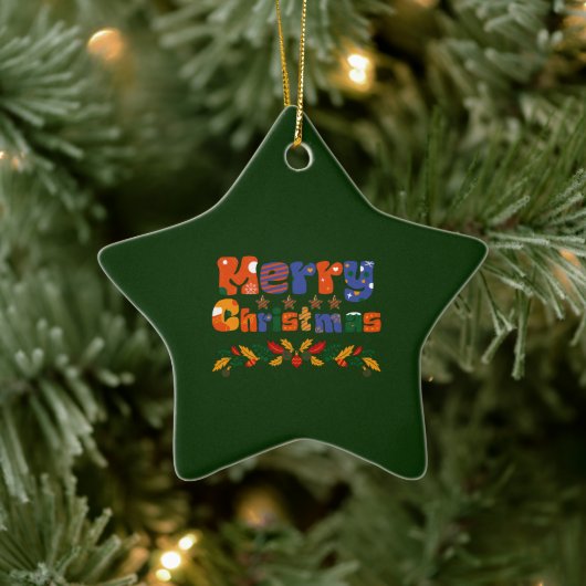 メリークリスマス セラミックオーナメント (ツリー)