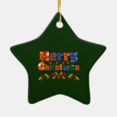 メリークリスマス セラミックオーナメント (裏面)