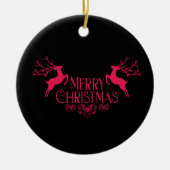 メリークリスマス セラミックオーナメント (正面)
