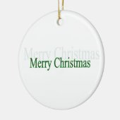 メリークリスマス セラミックオーナメント (左)