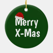 メリークリスマス セラミックオーナメント (裏面)