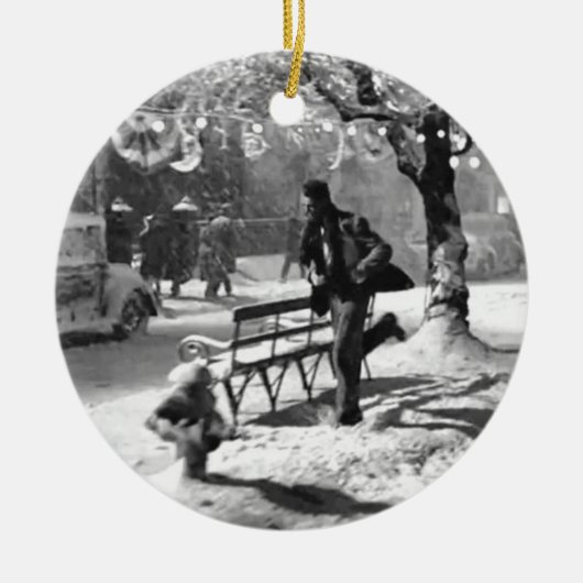 メリークリスマス セラミックオーナメント (正面)