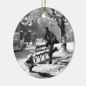 メリークリスマス セラミックオーナメント (左)