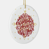 メリークリスマス セラミックオーナメント (右)