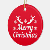 メリークリスマス セラミックオーナメント (左)