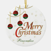 メリークリスマス セラミックオーナメント (正面)
