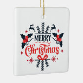 メリークリスマス セラミックオーナメント (右)
